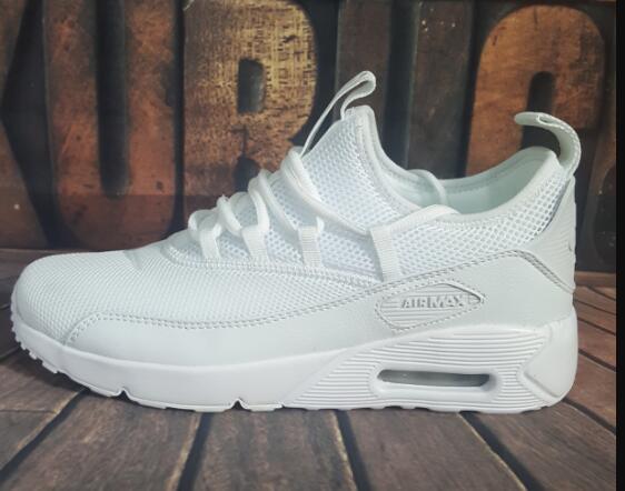 Nike Air Max 90 Huarace Drift Premlum All White Shoes - Click Image to Close